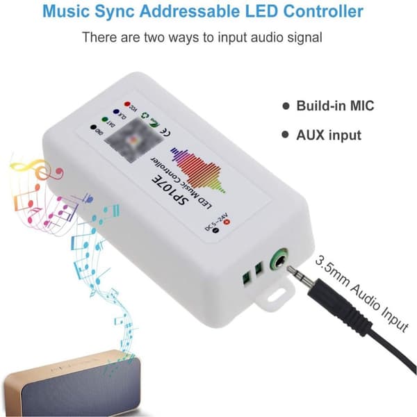Led Pixels Strip Controller Led Lyskontroller SP107E SP107E SP107E