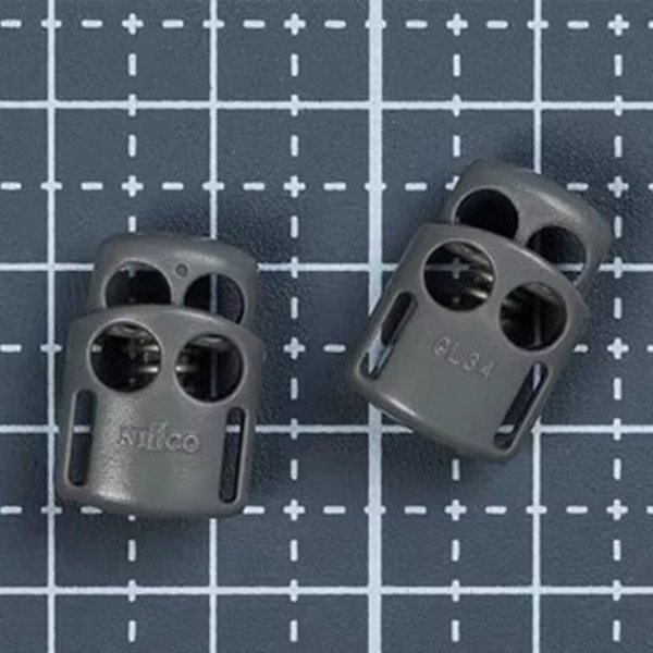 4st Tactical Cord Lock Toggle Stopper GRÅ Grey
