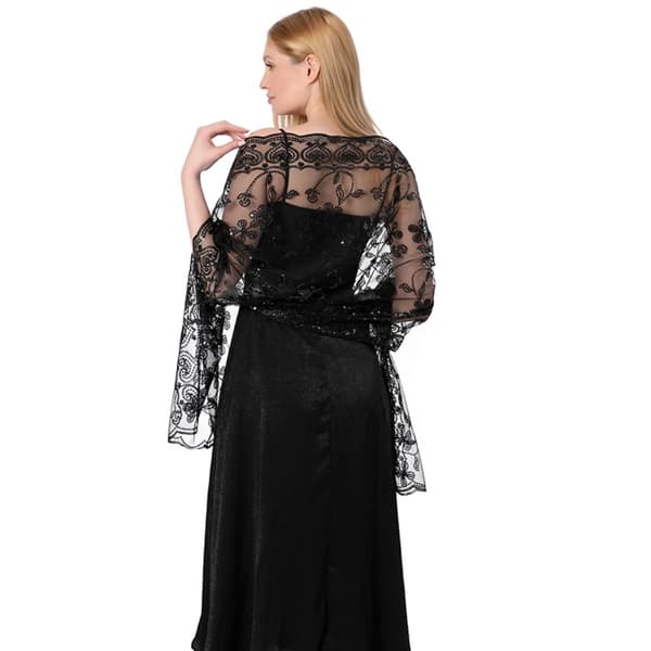 Aftenkjoler Sjal Dame Cape Wraps SØLV SØLV Silver