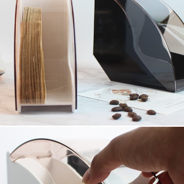 Kaffefilterholder Kaffepapiropbevaringsbeholderdispenser
