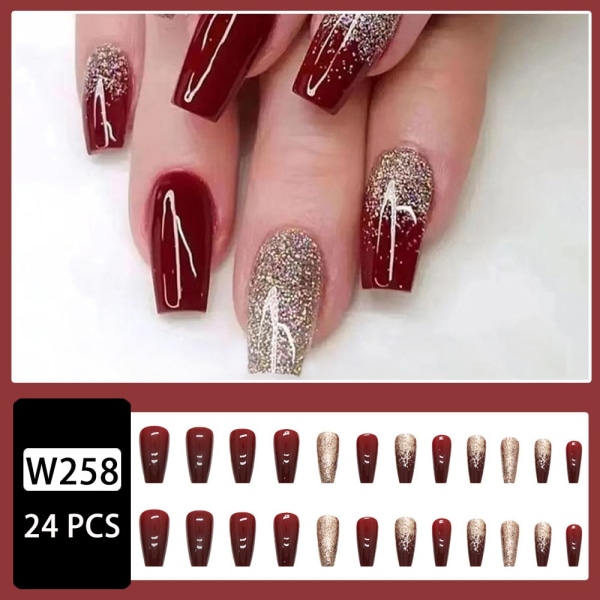 Franska Fake Nails False Nail W127 W127 W127