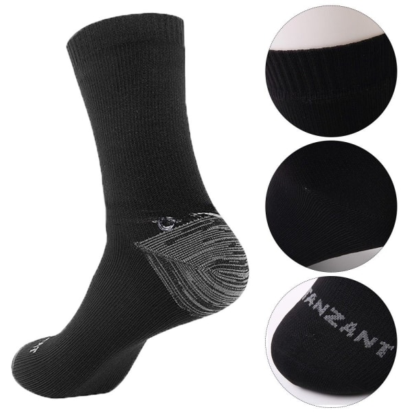 Vandtætte sokker udendørs sportsstrømper SORT L(43-46) black L(43-46)