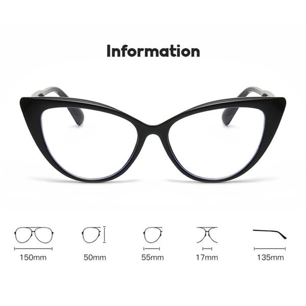 Anti-UV Blue Rays Briller Computer Goggles SORT black
