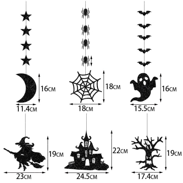 Halloween-riippuva banneri riippuva koriste-oviripustin