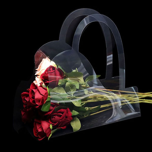 Transparent Flower Box Bukett Blomma Förpackningspåsar RECTANGLE Rectangle Shape