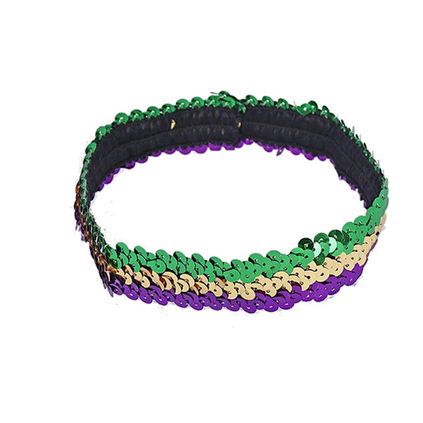 5ST Yogahårband Sportpannband GULD GRÖNT LILA GULD gold green purple