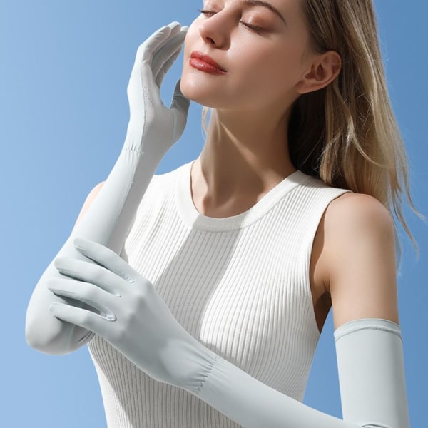 Ice Sleeve Armskydd Ice Arm Sleeves VIT White