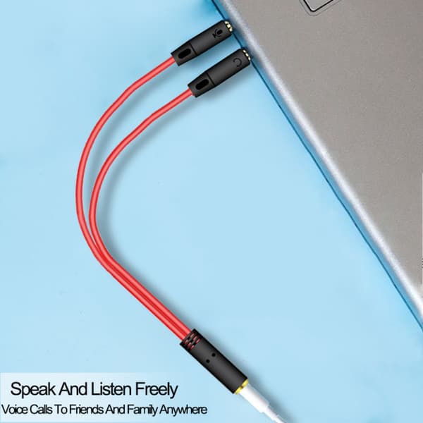 4 stk Lydkabel Audio Adapter Kabel SORT A A Black A-A
