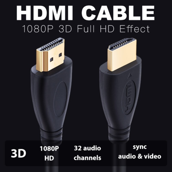 HDMI-kaapeli Audio- ja videokaapeli 1,8M 1.8m