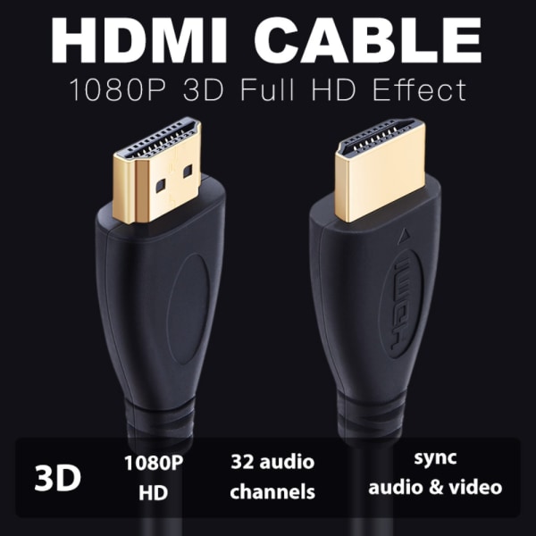 HDMI-kabel lyd- og videokabel 2M 2m