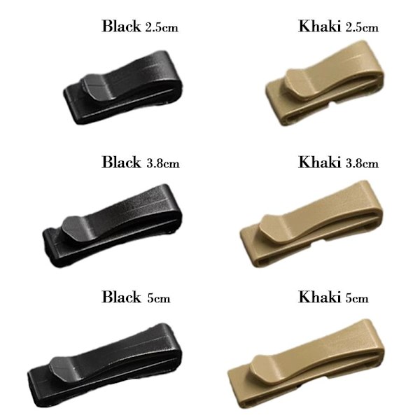 Molle Webbing Spänne Bältesklämma KHAKI 3,8CM Khaki 3.8cm