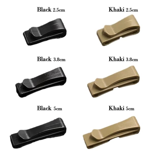 Molle Webbing Spenne Belte endeklemme SVART 5CM Black 5cm