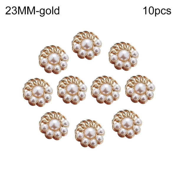 Pearl Buttons Shirt Buttons GOLD 23MM10PCS 10PCS gold 23MM10pcs-10pcs