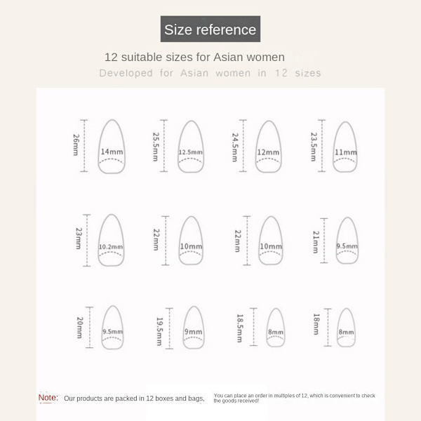 Falske Nails Fake Nials W1187 W1187 W1187