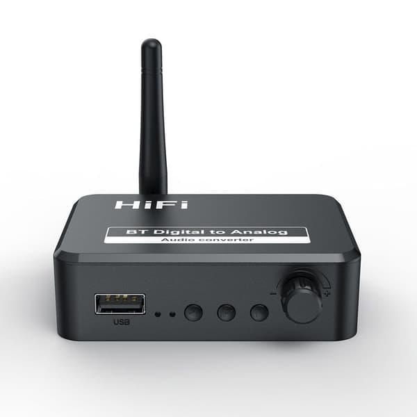 Bluetooth 5.1 Receiver U Disk Digital til Analog Audio