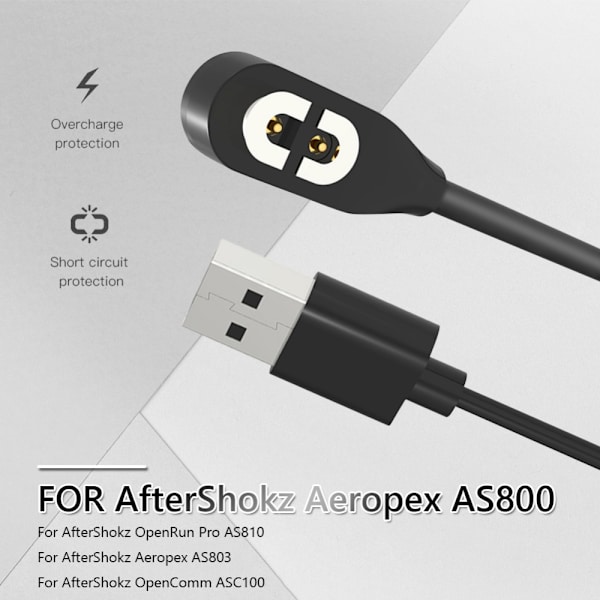 Laddningskabel för benledningshörlurar AfterShokz Aeropex AS800 100cm