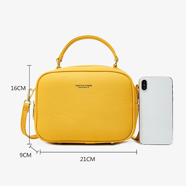 Crossbody Taske Enkel skuldertaske GUL YELLOW