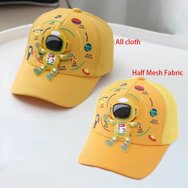 Baby cap Lasten päälliset hatut KELTAINEN MESH yellow Half Mesh Fabric-Half Mesh Fabric