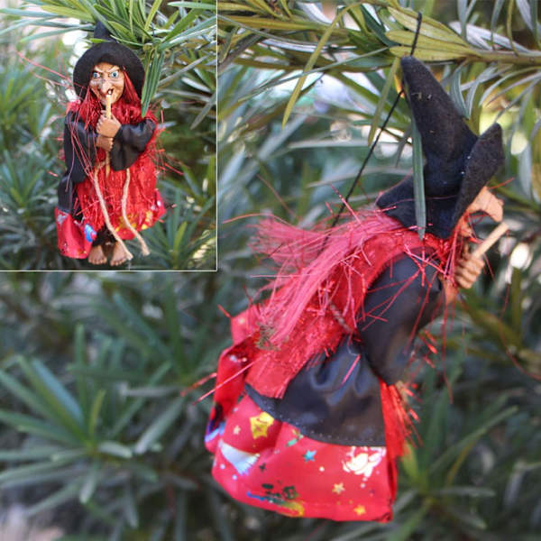 Halloween Ghost Festival Heksefigur hengende dukke Red