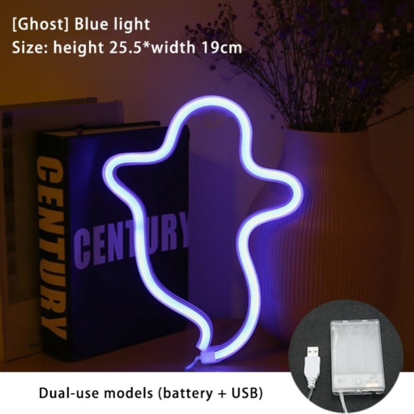 LED-lamppu Neon valot SININEN VAALEA SININEN VALO Blue Light