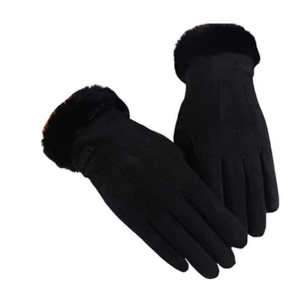 Handskar Päls Handskar SVART Black
