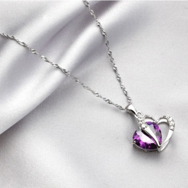 Kaulakoru Heart Birthstone SININEN blue