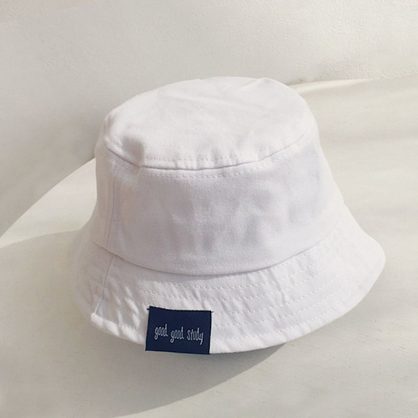 Kids Bucket Hat cap VALKOINEN White