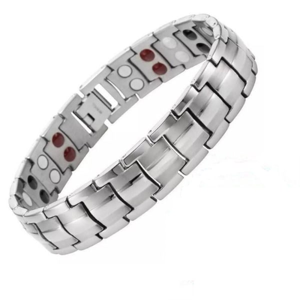 Magnetic Armband Therapy Smycken SILVER Silver