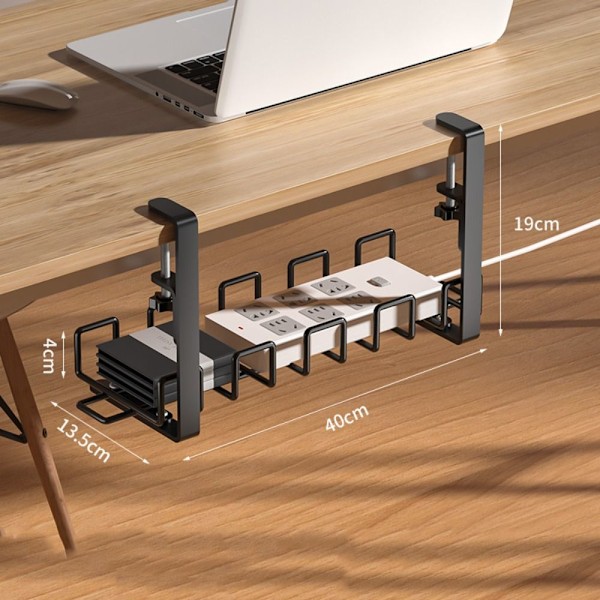 Stikkontakt Henge Holder Under Bord SORT black