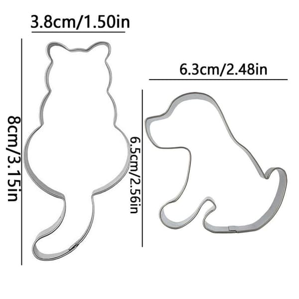 2 ST Kexformar Form KAT KATT cat
