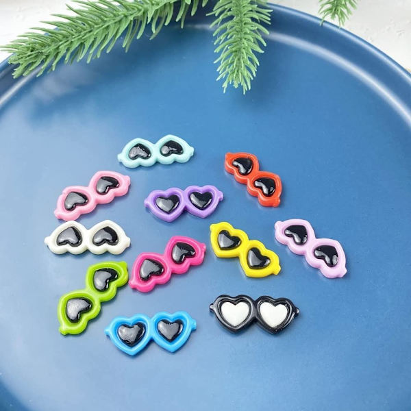Resin Charms Mini-aurinkolasit askarteluun Doll-aurinkolasit set