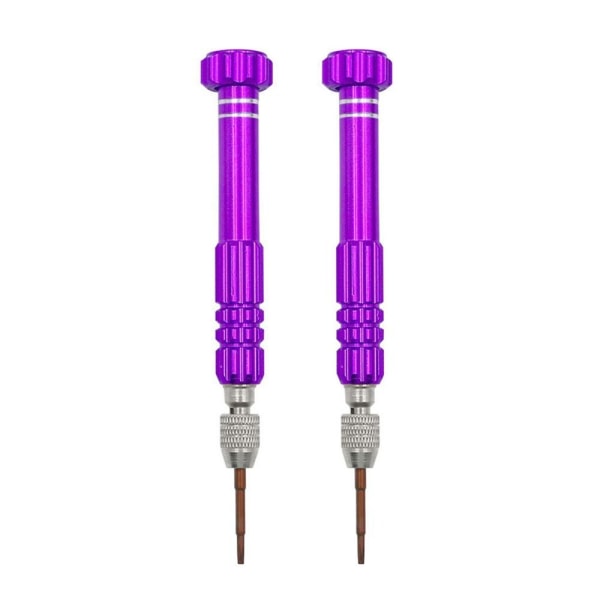 2 Sett Skrutrekker Mini Reparasjonssett LILLA Purple