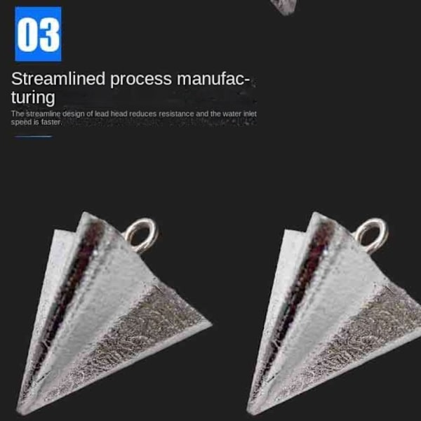 1/2 stk Fiskeledningssynker Fiskevektsluke 1PC140G 140G 1pc140g