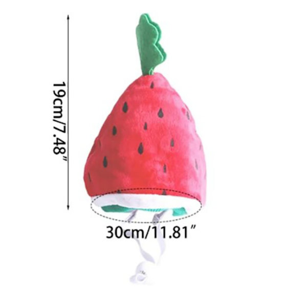 Hatt til katt Jul Katt Cross Dressing Hat Cat Watermelon Hat