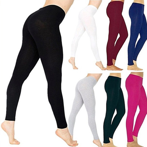 Yogabyxor med hög midja MÖRKGRÖN dark green