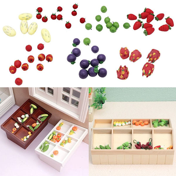 Dollhouse Fruit Simulation Strawberry Apple 1PCSRACK 2 RACK 2 1pcsrack 2