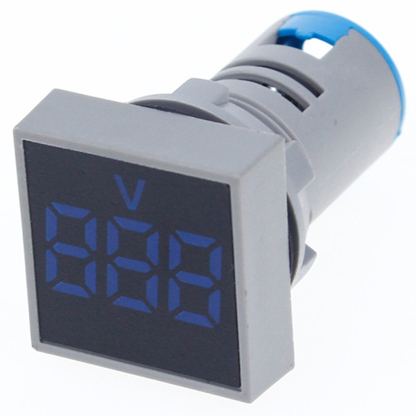Digital Voltmeter Volt Spänningsmätare BLÅ Blue