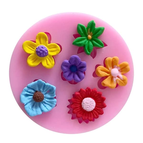 5 stk Bogstavforme Til Chokolade Daisy Chokoladeform Chokolade