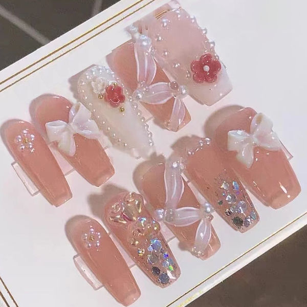 Pure Manual False Nail Fake Håndlagde Nails M M