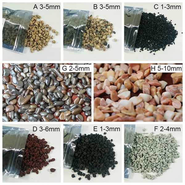 120 g Ground Rock Stone Scenery Cobblestone H 5-10MM K 5-10MM H 5-10mm