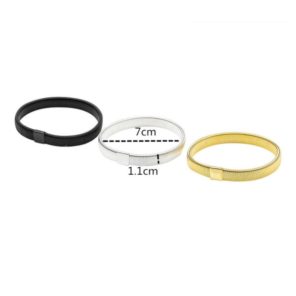 2stk Metal Arm Bands Skjorte Ermeholdere SØLV 2STK 2STK Silver 2pcs-2pcs