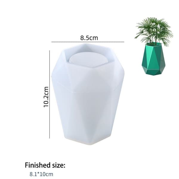 Vase Silikone Form Blomsterpotteforme 7 7 7