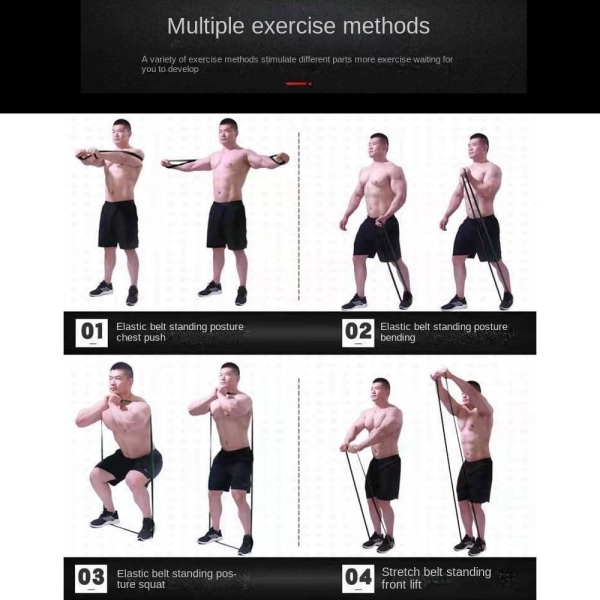 Motstandsbånd Fitness Tension Belt ORANSJE ORANGE