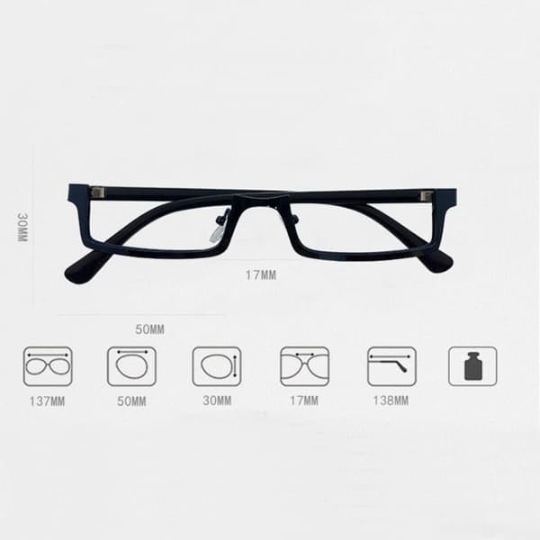 Half Frame Briller Briller SORT black