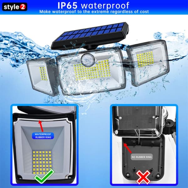 Solar Light LED 3-hodet
