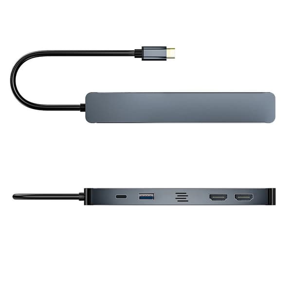 5 i 1 USB-C HUB Dual HDMI Type-C Expander