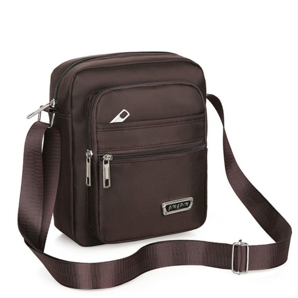 Miesten Crossbody Laukut Olkalaukku RUSKEA 6 vetoketjua 6 vetoketjua brown 6 zippers-6 zippers