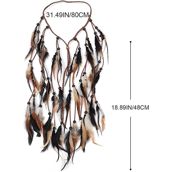 Feather Hair Accessories Hårbånd Peacock Headpiece