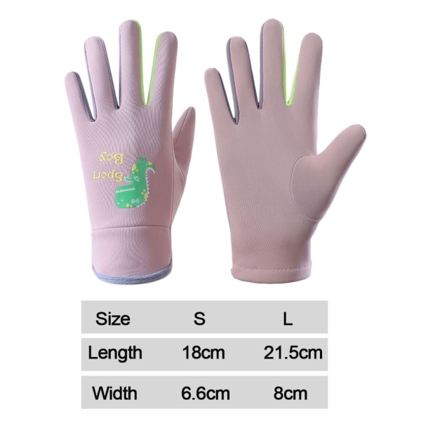 Full Finger Gloves Lasten Hiihtohanskat VALEANHARMAA L light gray L