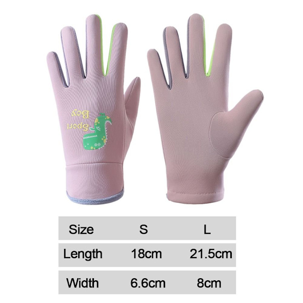 Helfingerhandskar Skidhandskar för barn LJUSGRÅ S light gray S